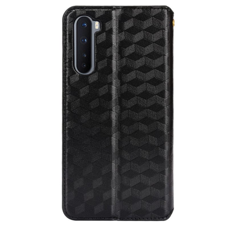 Puhelinkuoret OnePlus Nord Kotelot Flip Diamond Leather Effect