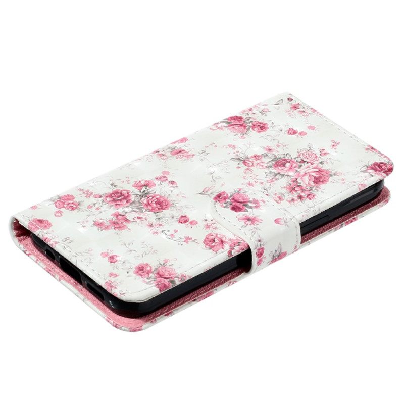 Kotelot Samsung Galaxy S24 Plus 5g Puhelinkuoret Liberty Flowers Hihnalla