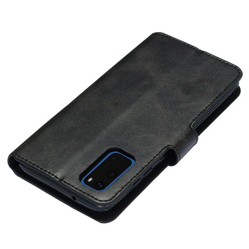 Flip Case Samsung Galaxy S20 Mattanahkaefekti