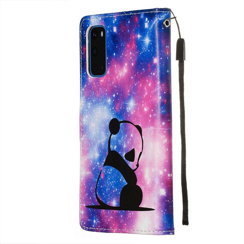 Flip Case Samsung Galaxy S20 Panda Galaxy