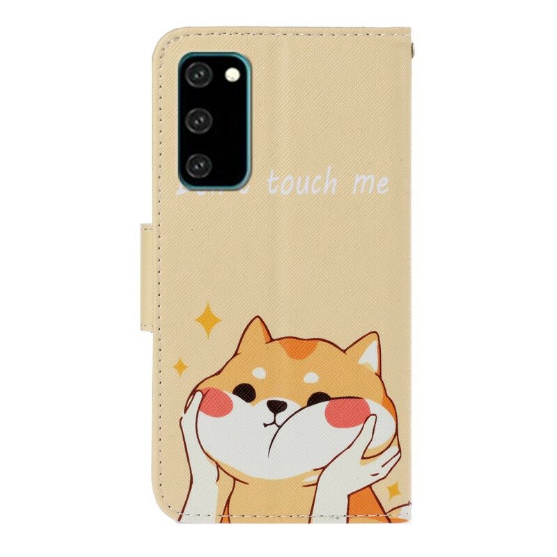 Kotelot Samsung Galaxy S20 Suojaketju Kuori Cat Don't Touch Me Strappy