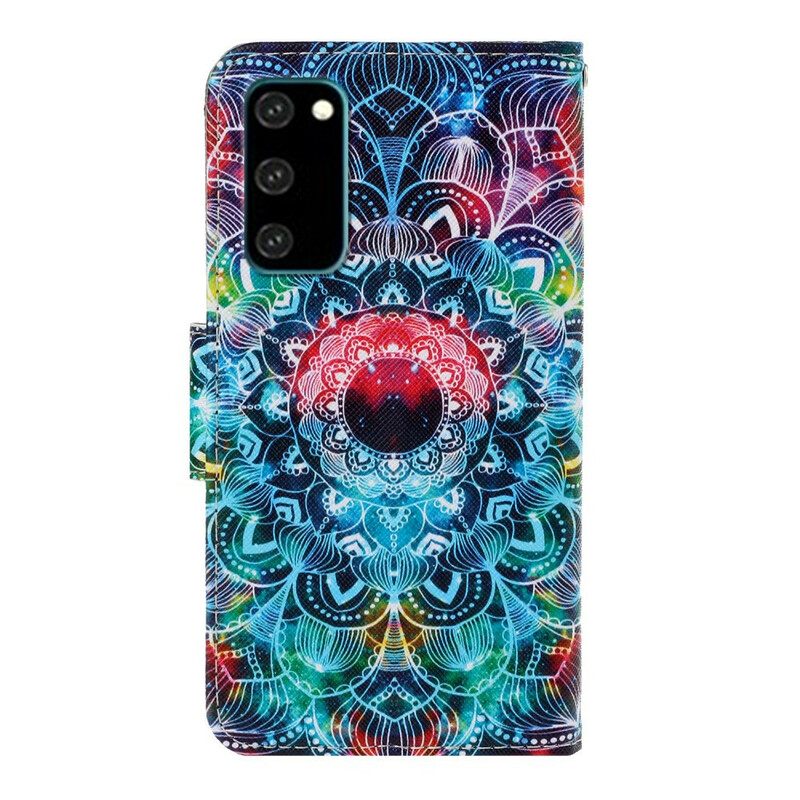 Kotelot Samsung Galaxy S20 Suojaketju Kuori Flashy Mandala Hihnalla