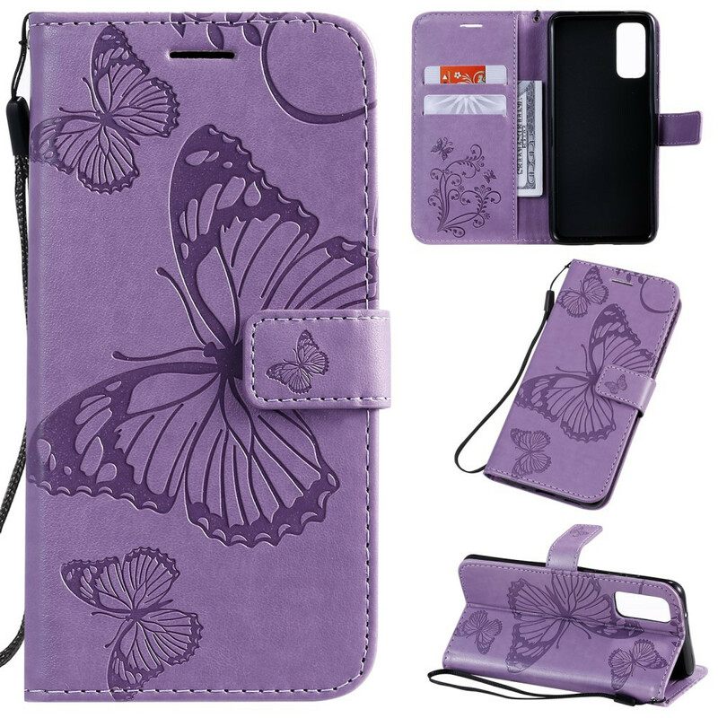 Kotelot Samsung Galaxy S20 Suojaketju Kuori Giant Thong Butterflies