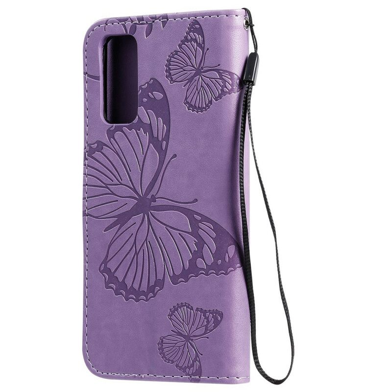 Kotelot Samsung Galaxy S20 Suojaketju Kuori Giant Thong Butterflies