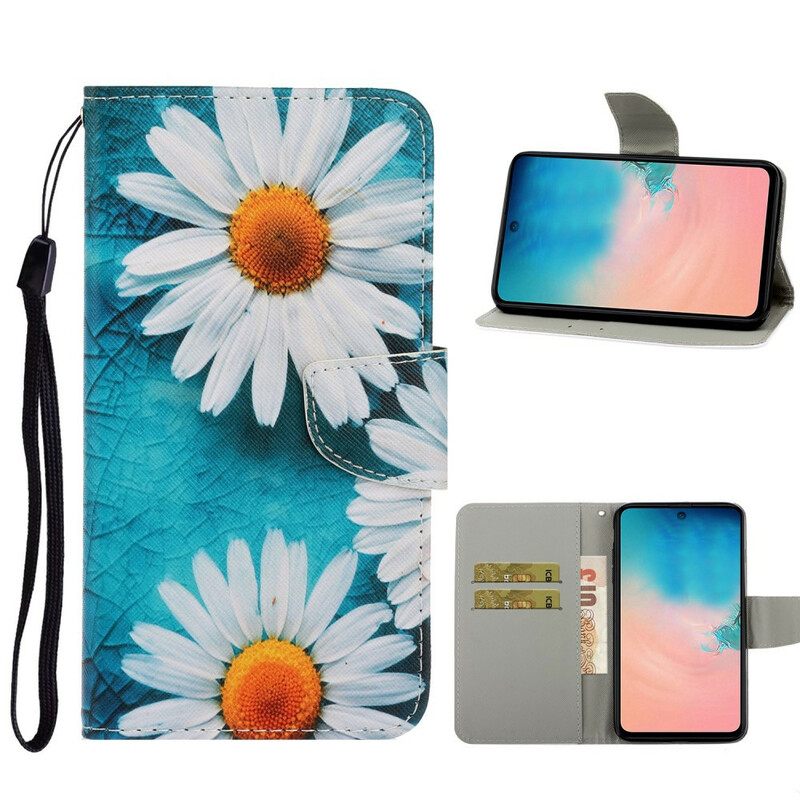 Kotelot Samsung Galaxy S20 Suojaketju Kuori Thong Daisies