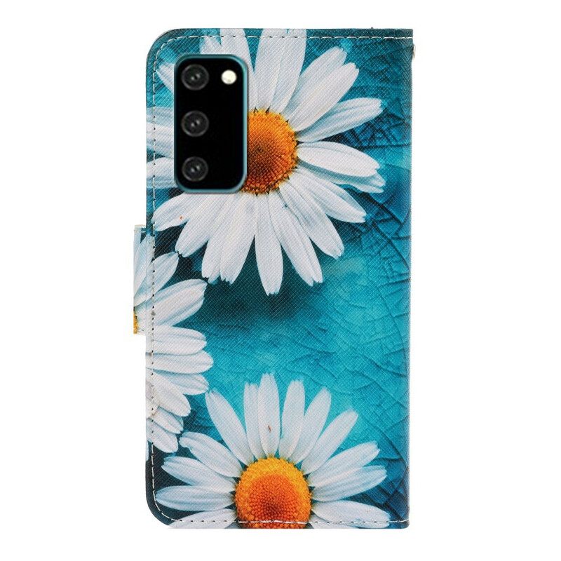 Kotelot Samsung Galaxy S20 Suojaketju Kuori Thong Daisies