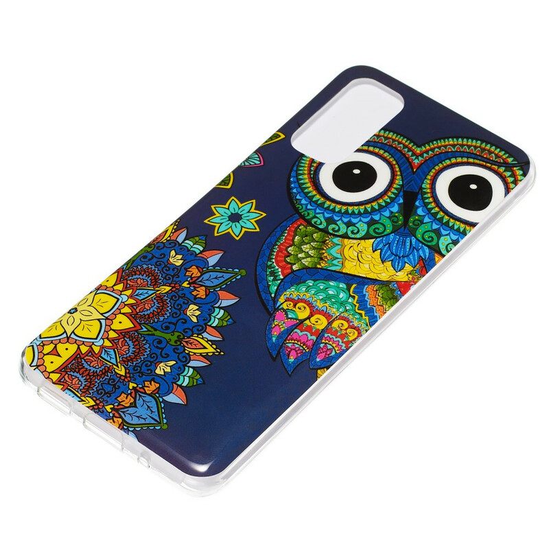 Kuori Samsung Galaxy S20 Owl Fluoresoiva Mandala