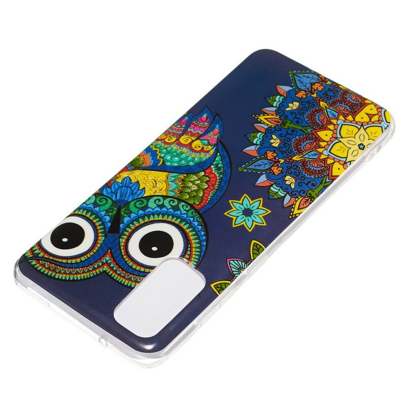 Kuori Samsung Galaxy S20 Owl Fluoresoiva Mandala