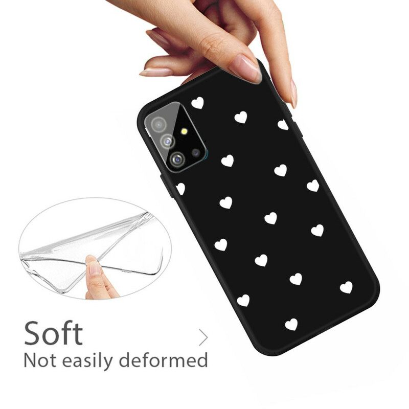 Kuori Samsung Galaxy S20 Silicone Hearts Vain