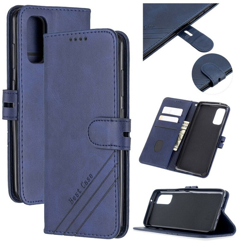 Nahkakotelo Samsung Galaxy S20 Faux Leather Best Case