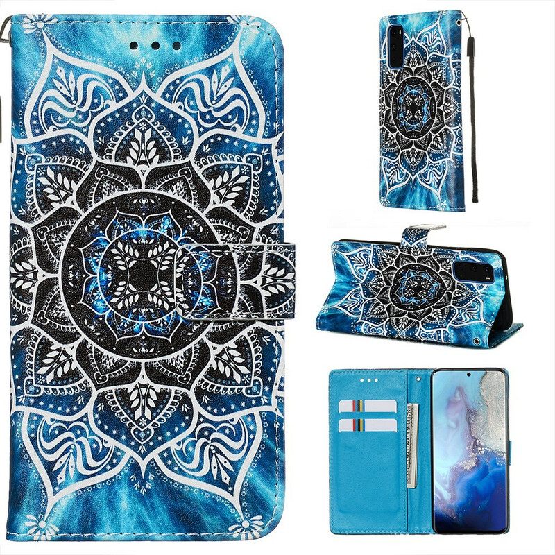 Nahkakotelo Samsung Galaxy S20 Mandala Taivaalla