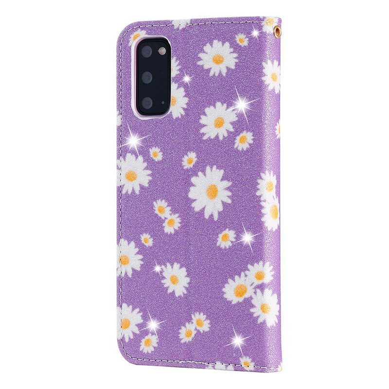 Puhelinkuoret Samsung Galaxy S20 Kotelot Flip Daisies