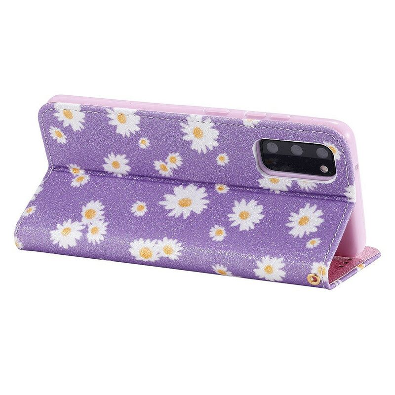 Puhelinkuoret Samsung Galaxy S20 Kotelot Flip Daisies