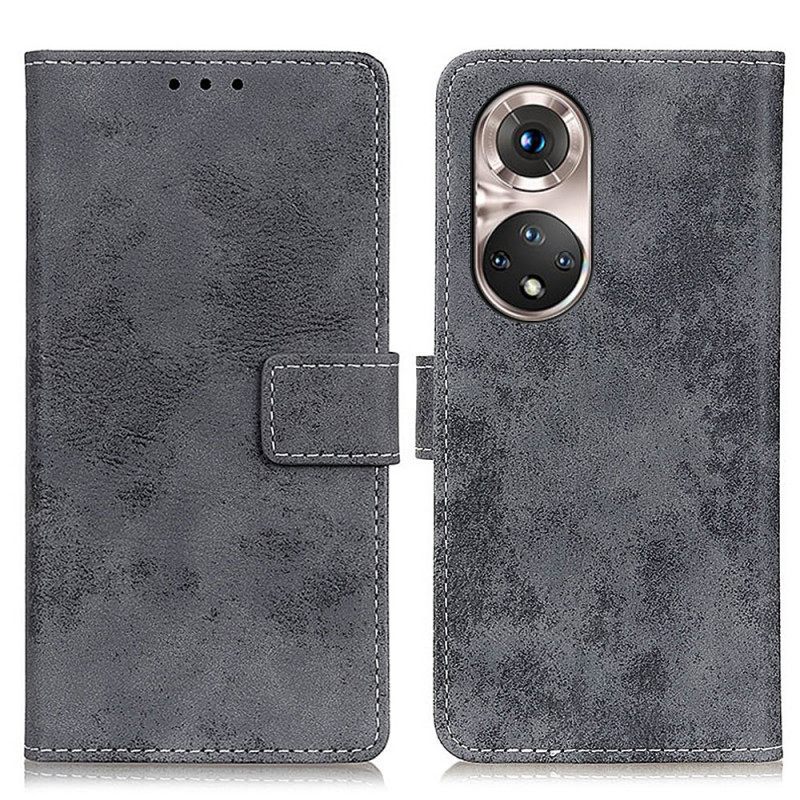 Kotelot Huawei Nova 9 Pro / Honor 50 Pro Vintage Leather Effect