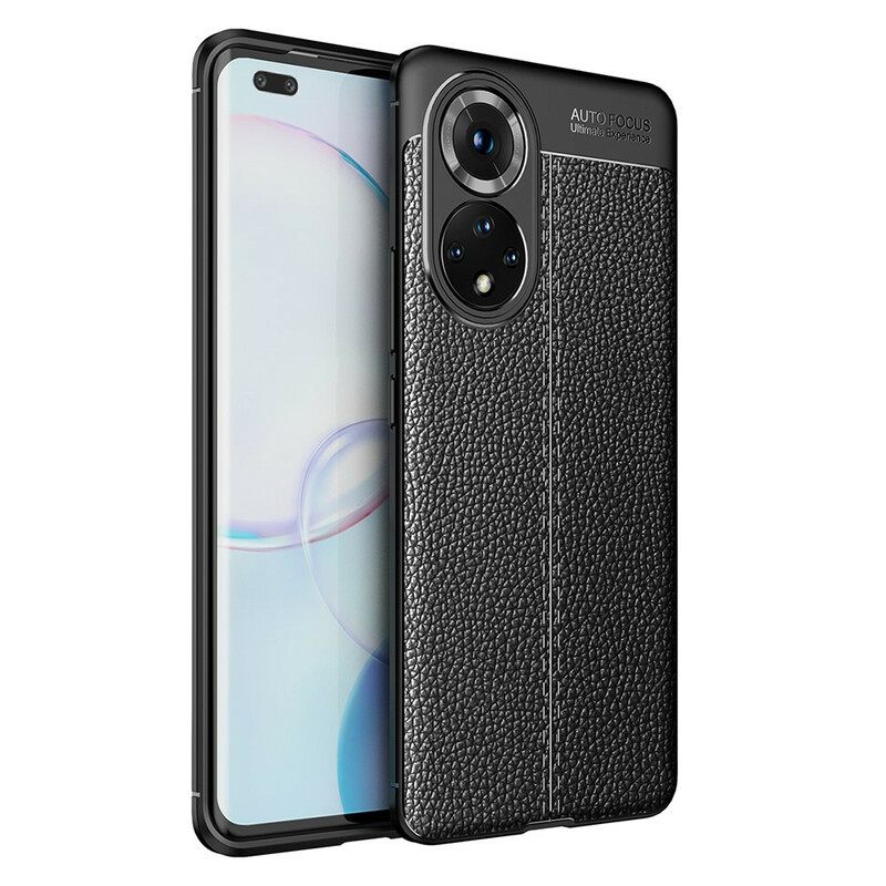 Kuori Huawei Nova 9 Pro / Honor 50 Pro Double Line Litchi Leather Effect