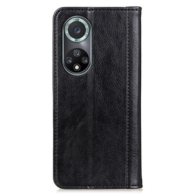 Puhelinkuoret Huawei Nova 9 Pro / Honor 50 Pro Kotelot Flip Elegance Split Litchi Leather