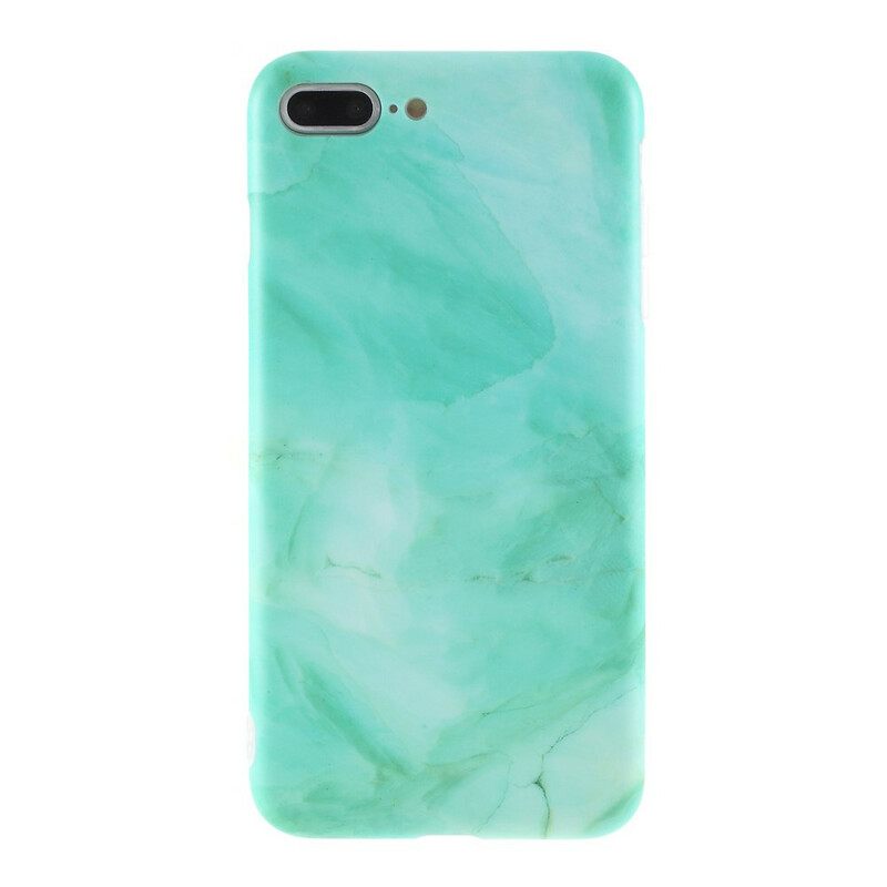 Case iPhone 8 Plus / 7 Plus Silicone Marble Effect