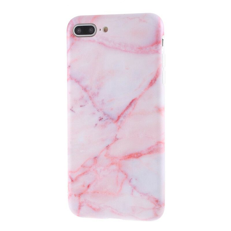 Case iPhone 8 Plus / 7 Plus Silicone Marble Effect