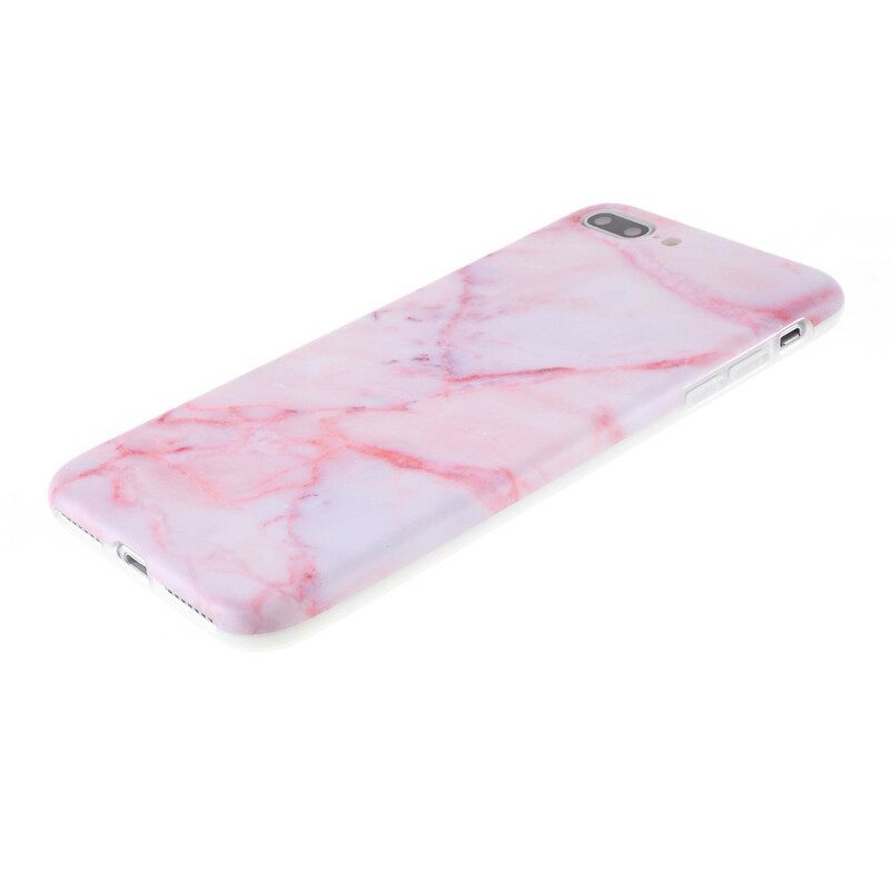 Case iPhone 8 Plus / 7 Plus Silicone Marble Effect