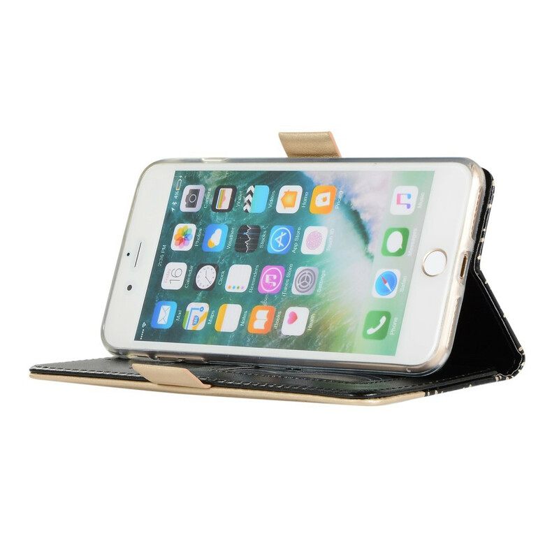 Kotelot iPhone 8 Plus / 7 Plus Suojaketju Kuori Lace Strap Kolikkokukkaro