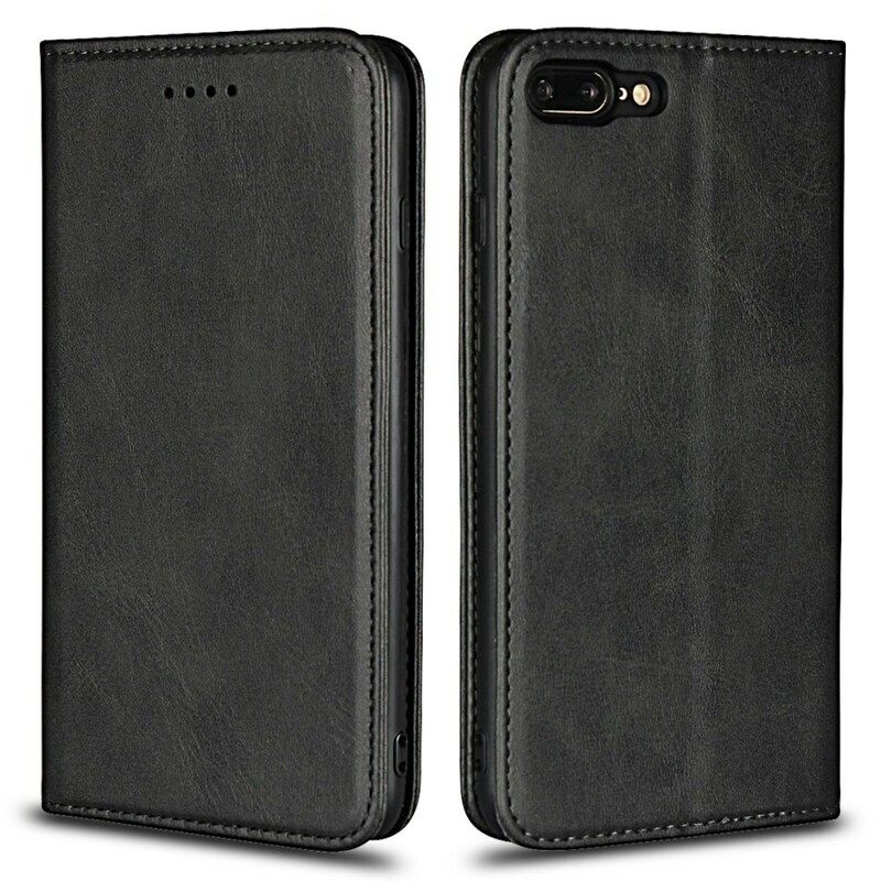 Puhelinkuoret iPhone 8 Plus / 7 Plus Kotelot Flip Premium Faux Leather Tikkaukset