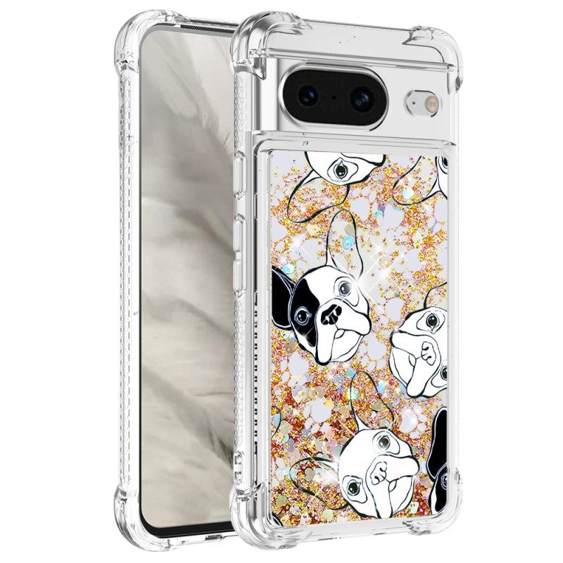 Case Google Pixel 8 Puhelinkuoret Mr Dog Glitter