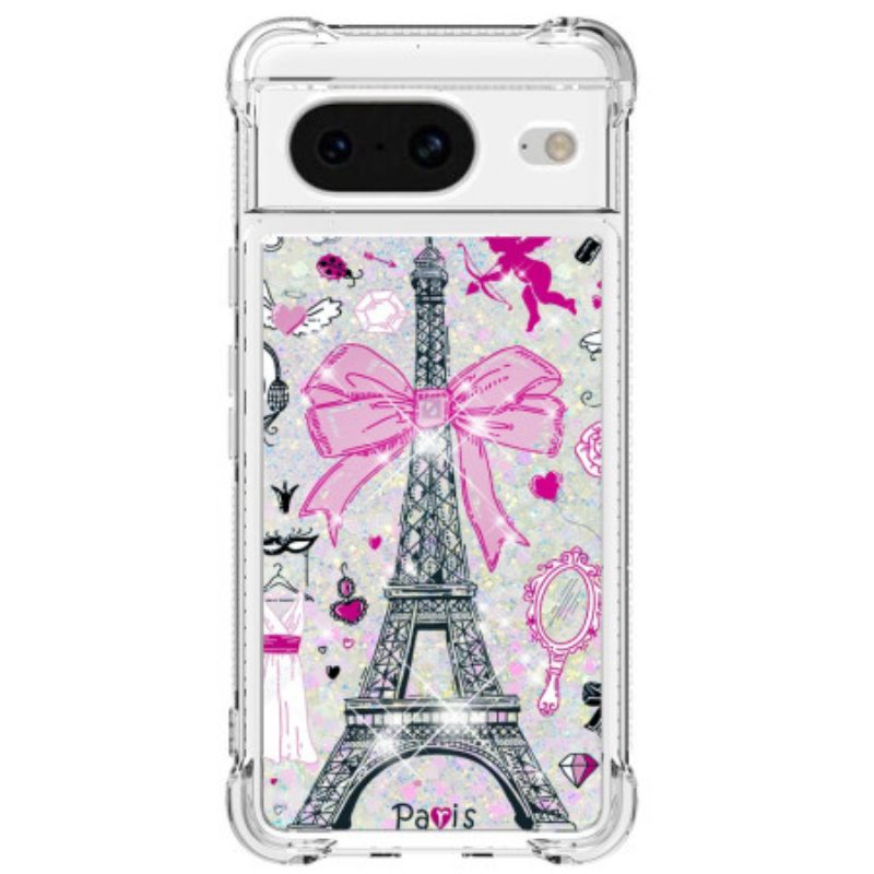 Puhelinkuoret Google Pixel 8 Eiffel-tornin Kiilto