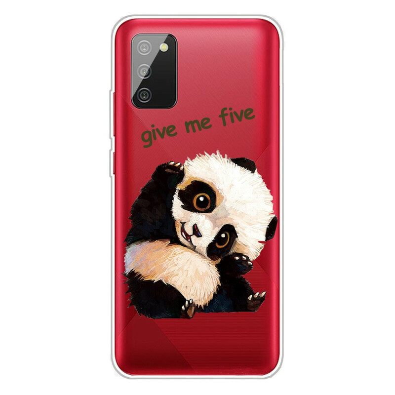 Case Samsung Galaxy A02s Transparent Panda Anna Minulle Viisi