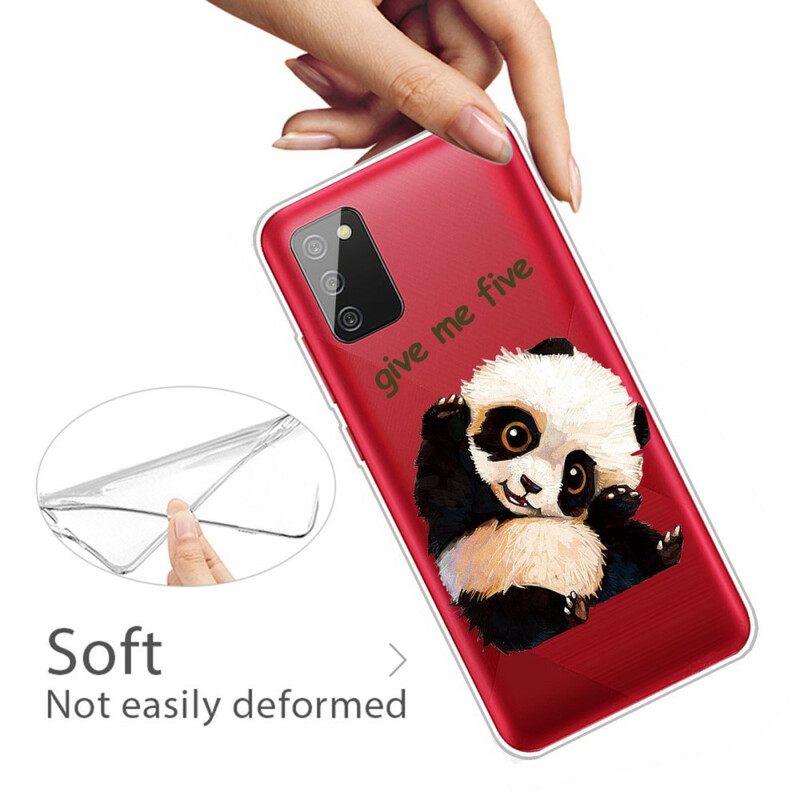 Case Samsung Galaxy A02s Transparent Panda Anna Minulle Viisi