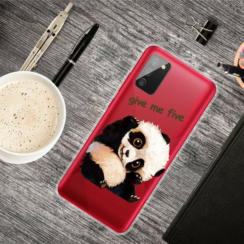 Case Samsung Galaxy A02s Transparent Panda Anna Minulle Viisi