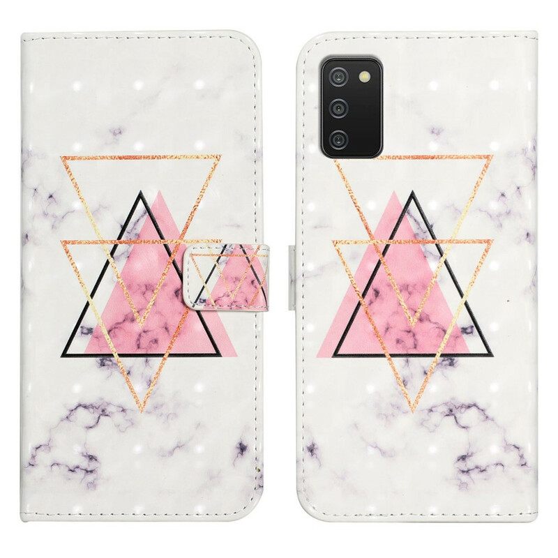 Flip Case Samsung Galaxy A02s Glitter Triangle