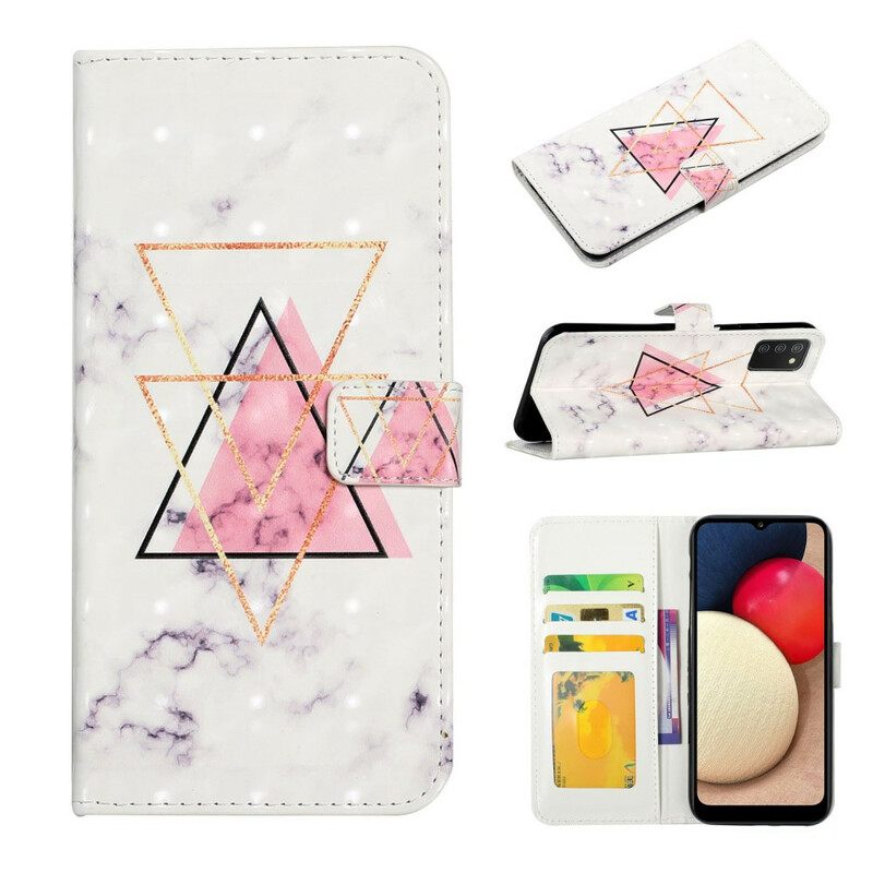 Flip Case Samsung Galaxy A02s Glitter Triangle