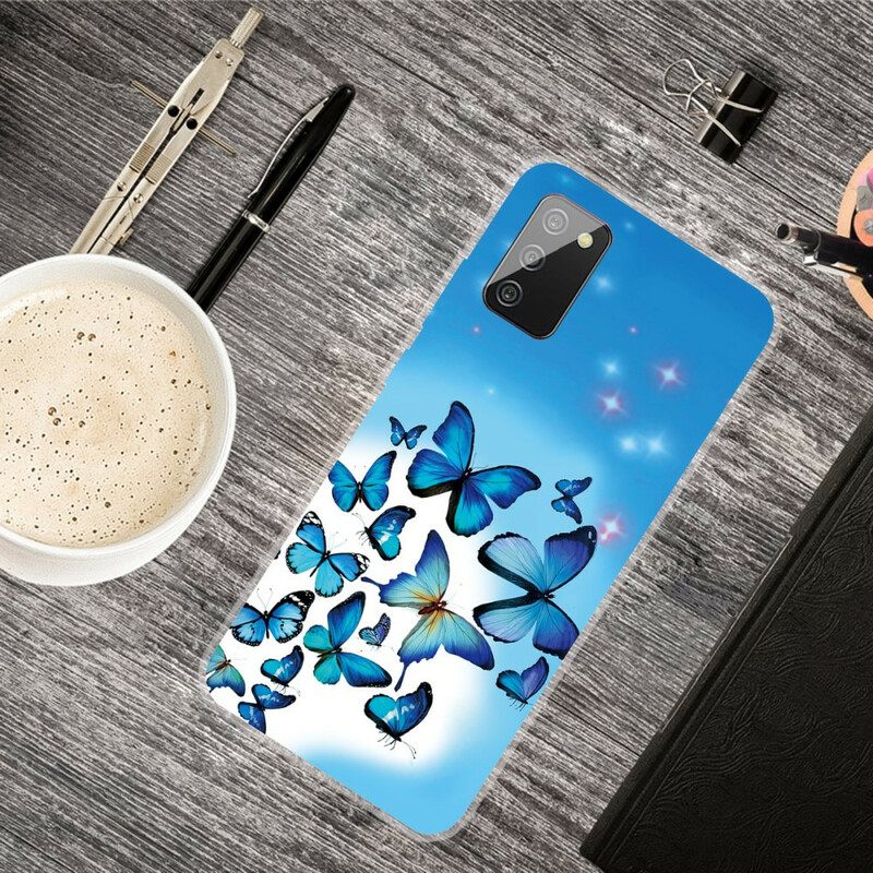 Kuori Samsung Galaxy A02s Butterflies Perhoset