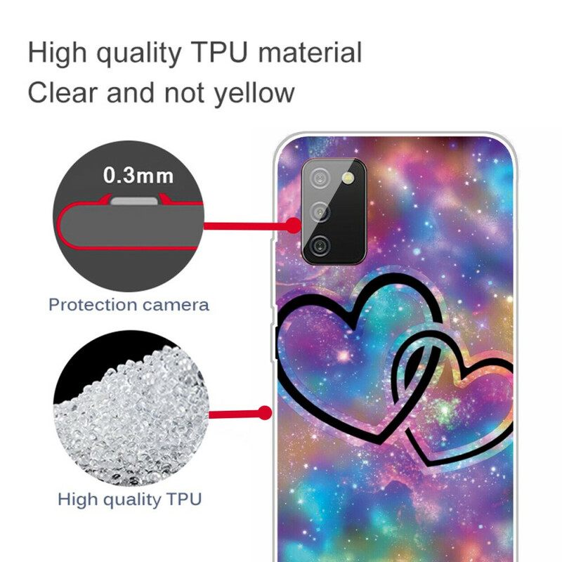 Kuori Samsung Galaxy A02s Chaised Hearts