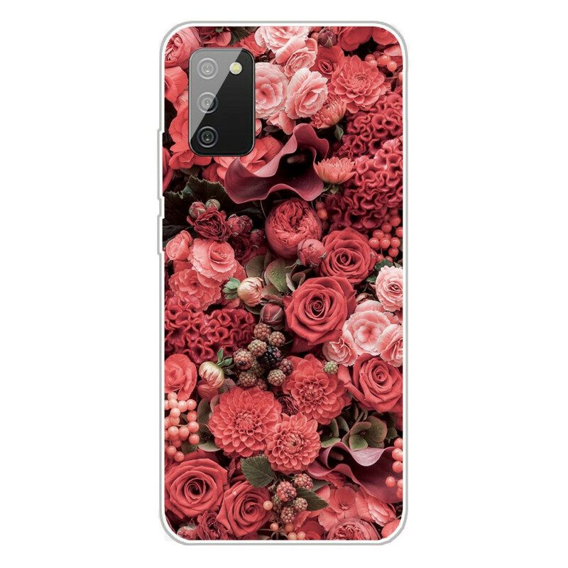 Kuori Samsung Galaxy A02s Intense Flowers