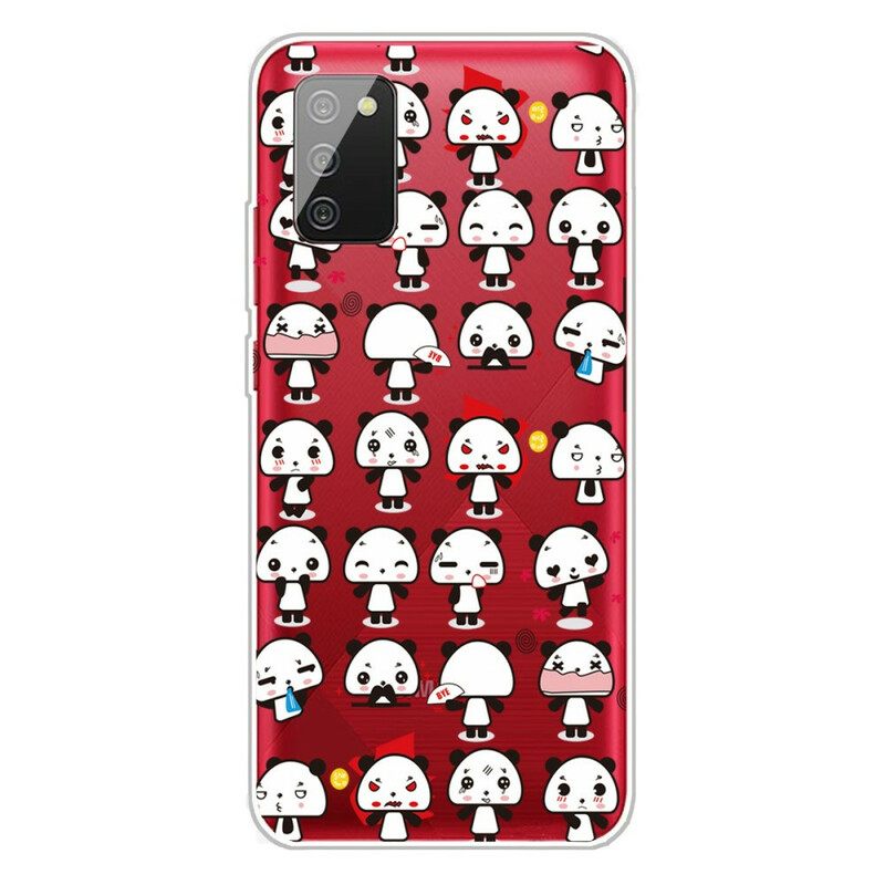 Kuori Samsung Galaxy A02s Seamless Funny Pandas