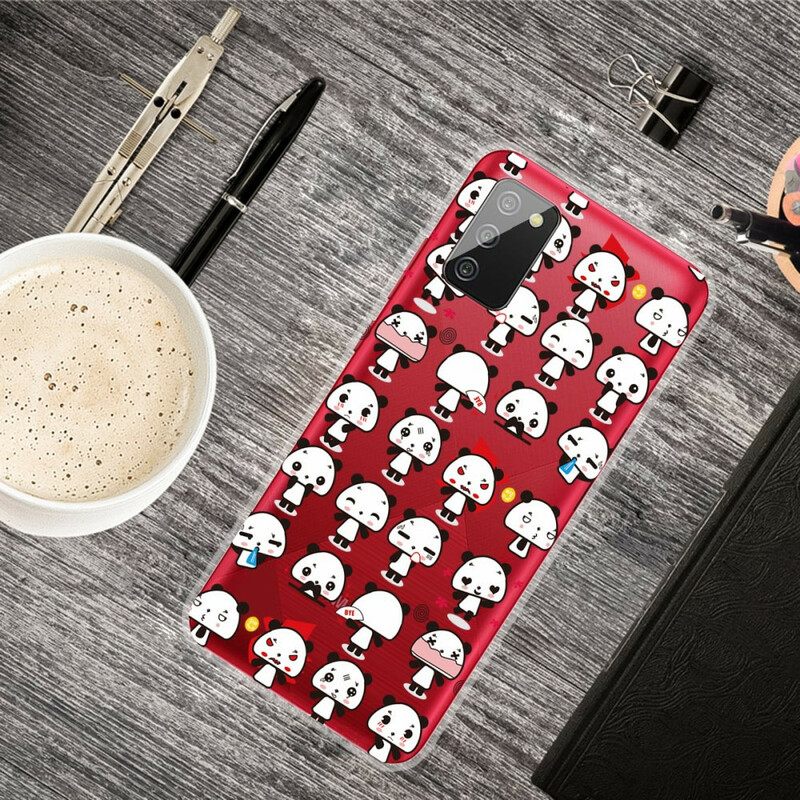 Kuori Samsung Galaxy A02s Seamless Funny Pandas