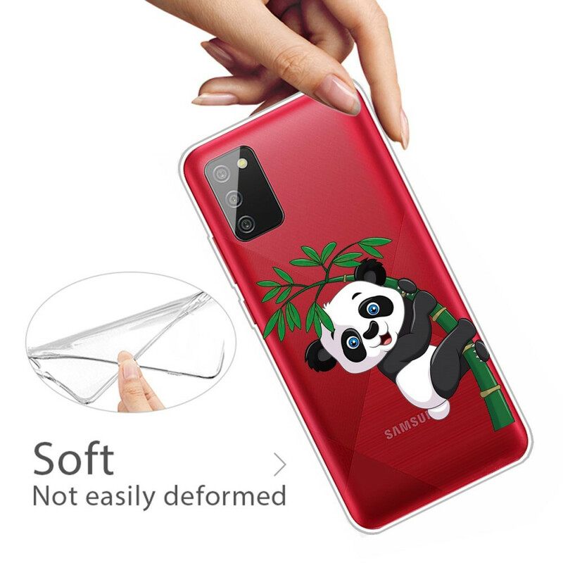 Kuori Samsung Galaxy A02s Seamless Panda On Bamboo