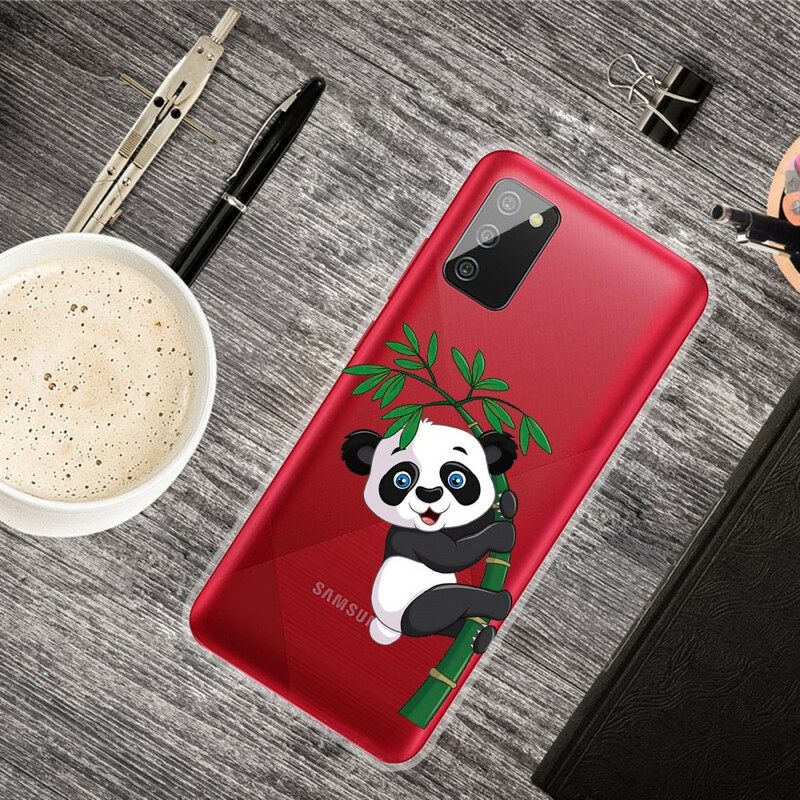 Kuori Samsung Galaxy A02s Seamless Panda On Bamboo