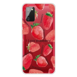 Kuori Samsung Galaxy A02s Strawberries / I Love Strawberry