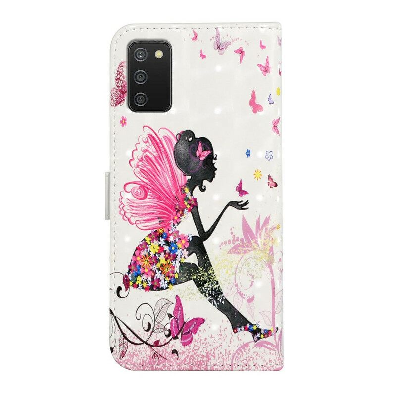 Nahkakotelo Samsung Galaxy A02s Magic Fairy