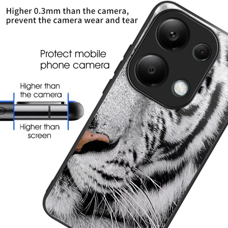 Case Xiaomi Redmi Note 13 Pro 4g Puhelinkuoret Tiger Head -karkaistu Lasi