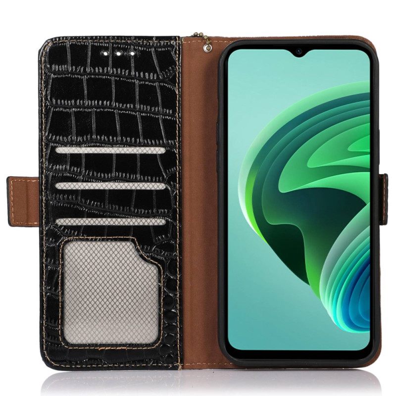 Kotelot Xiaomi Redmi Note 13 Pro 4g Crocodile Design Rfid-estotekniikka