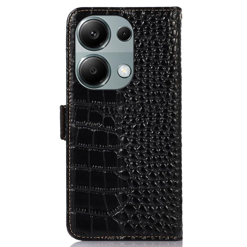 Kotelot Xiaomi Redmi Note 13 Pro 4g Crocodile Design Rfid-estotekniikka