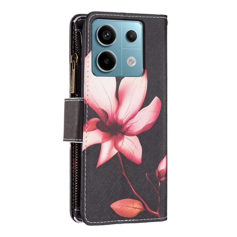 Kotelot Xiaomi Redmi Note 13 Pro 4g Lotus Strap -lompakko Suojakuori