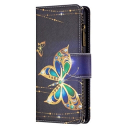 Kotelot Xiaomi Redmi Note 13 Pro 4g Puhelinkuoret Strass Butterfly -lompakko Hihnalla