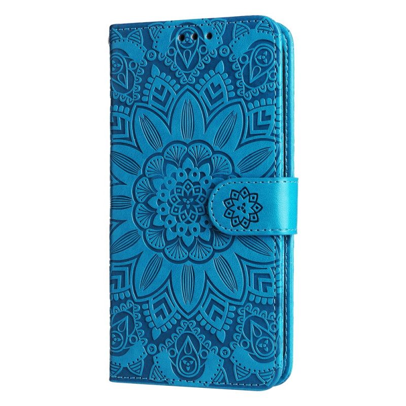 Nahkakotelo Xiaomi Redmi Note 13 Pro 4g Mandala Hihnalla