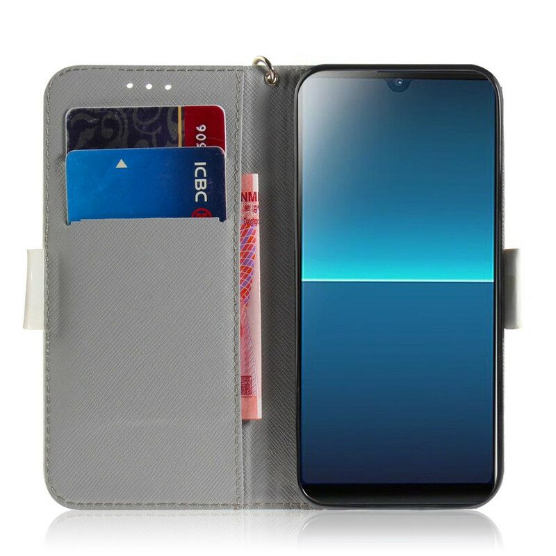 Flip Case Sony Xperia L4 Suojaketju Kuori Tomaatti Remmalla