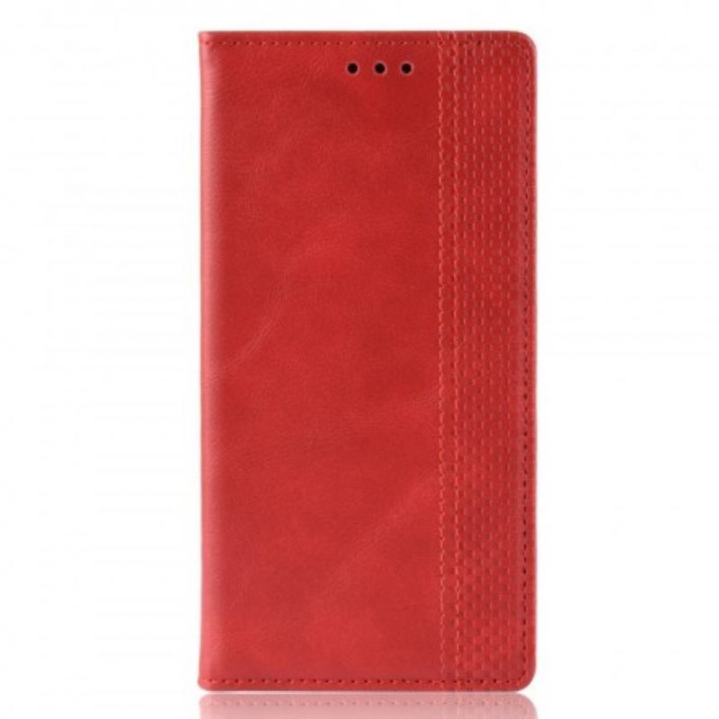 Puhelinkuoret Sony Xperia 10 Kotelot Flip Faux Leather Vintage Plain