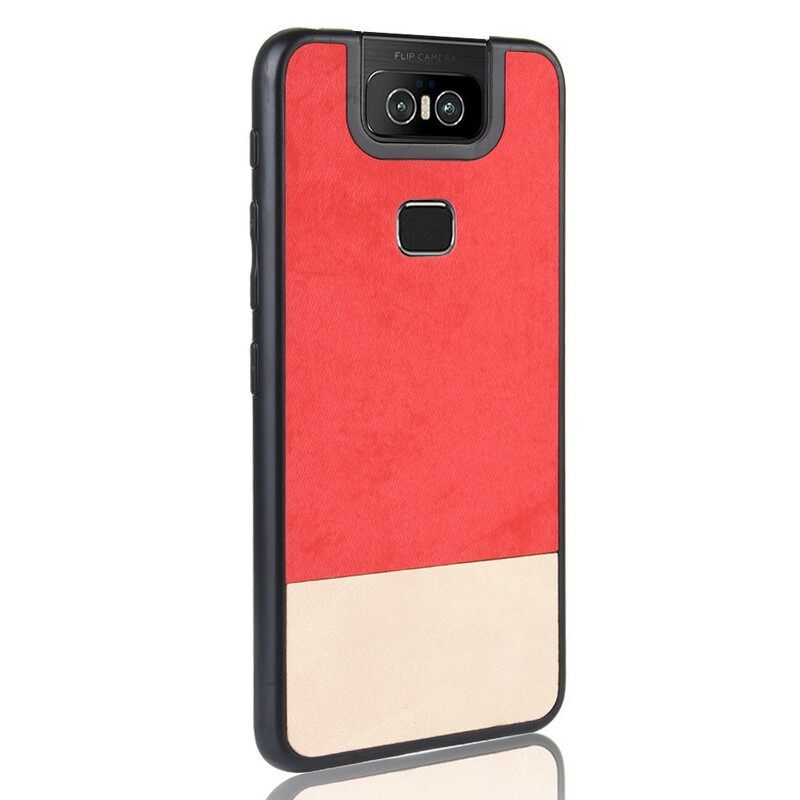 Kuori Asus ZenFone 6 Bicolor Faux Leather